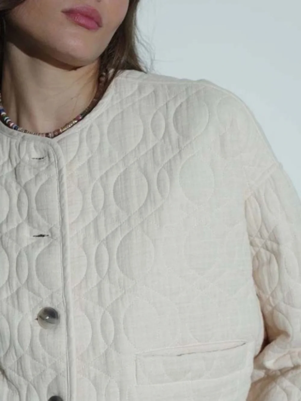 Xirena Soft Sand Paley Quilted Jacket size Medium